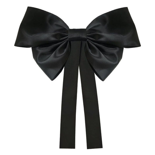 Vintage Silk Bow Ponytail Holder Hair Clip
