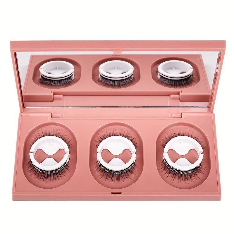 3 Pairs Natural Look 3D Reusable Self Adhesive Eyelashes