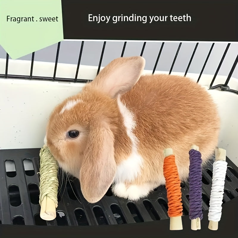 Pet Straw Paper Braided Sweet Bamboo Roll Molar Food Snack Toy