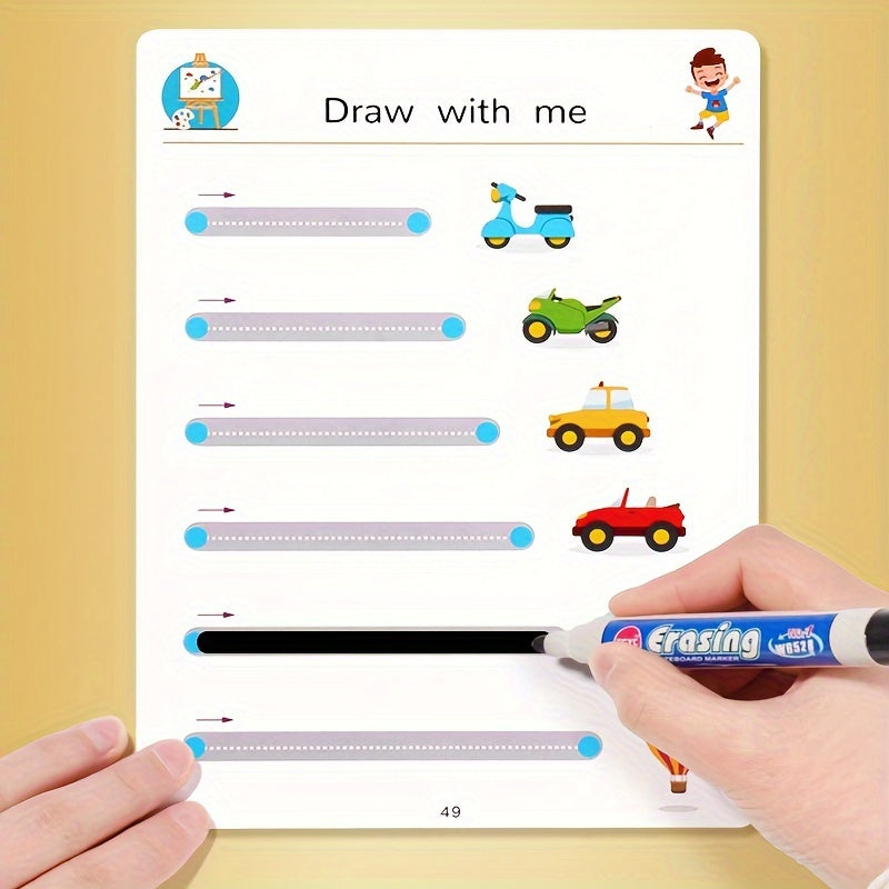 Reusable Alphabet & Number Workbook with Pens