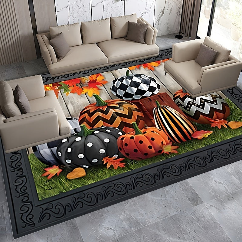Witch Pleated Pattern Halloween Decorative Carpet Kitchen Mat