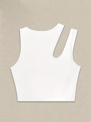 Y2K Ribbed Crop Tank Top Sleeveless Summer Women's Clothing