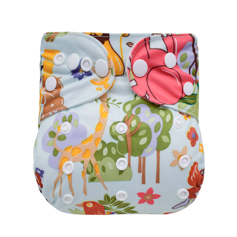 Washable Diaper Waterproof Cover Reusable Cloth Nappies for 3-15kg