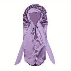 Bowknot Satin Bonnet Long Hair Bonnets Comfortable Night Cap