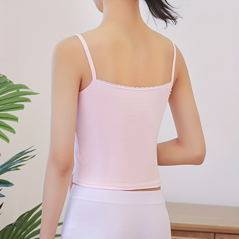 4pcs Girl Sports Vests Teenager Strap Underwear Student Bra