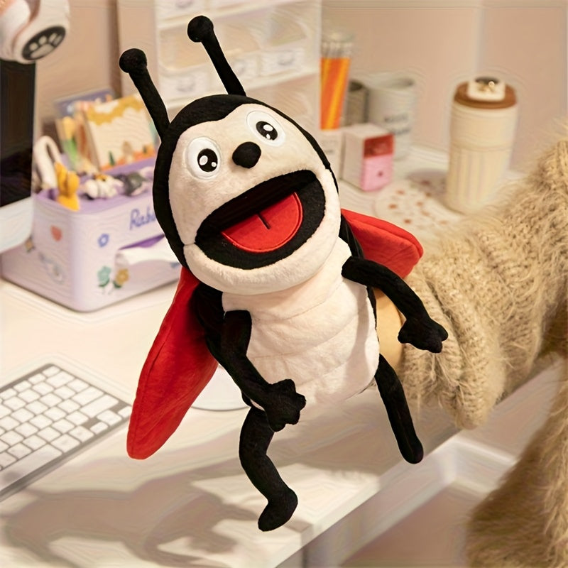 Insect Hand Puppets Plush Toys Bee Ladybug Ant Caterpillar Dragonfly