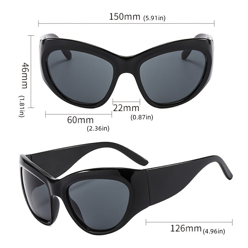 Steampunk Sunglasses Vintage Big Frame Eyewear Women
