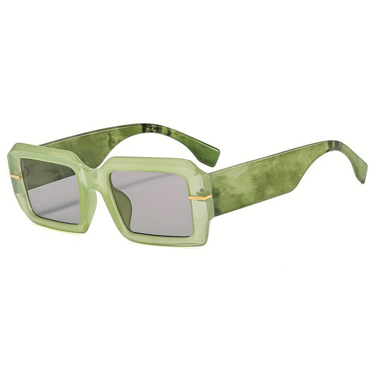 Y2K Square Sunglasses Marbling UV400 Sun Shades Glasses