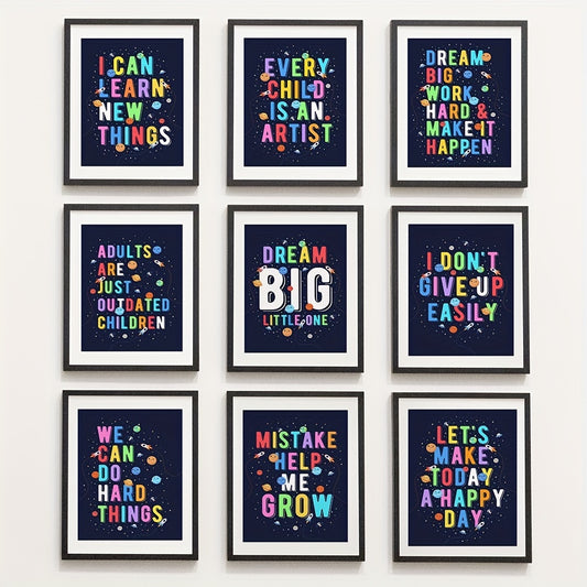 Outer Space Poster for Kids Room Decor