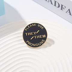 Alloy Brooch With English Letters Ins