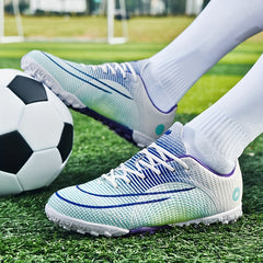 Boys' Anti Skid Turf Football Boots Lace Up Soccer Cleats