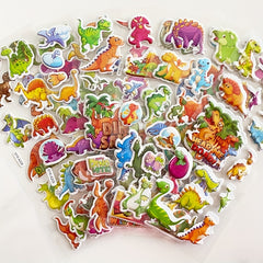 8pcs Cartoon Dinosaur Series Stickers, Waterproof, Boys Toy Gift