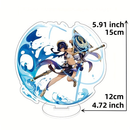 15 cm Anime Games Figure Stand Plated Toys