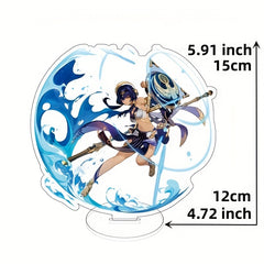 15 cm Anime Games Figure Stand Plated Toys