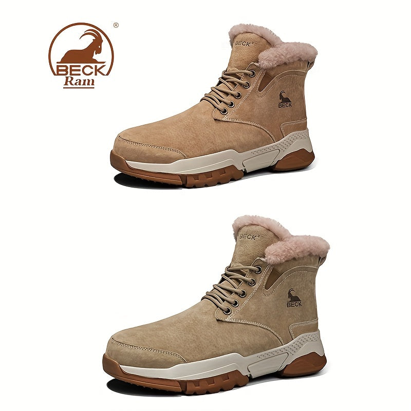 Men's Winter Snow Boots with Fuzzy Lining