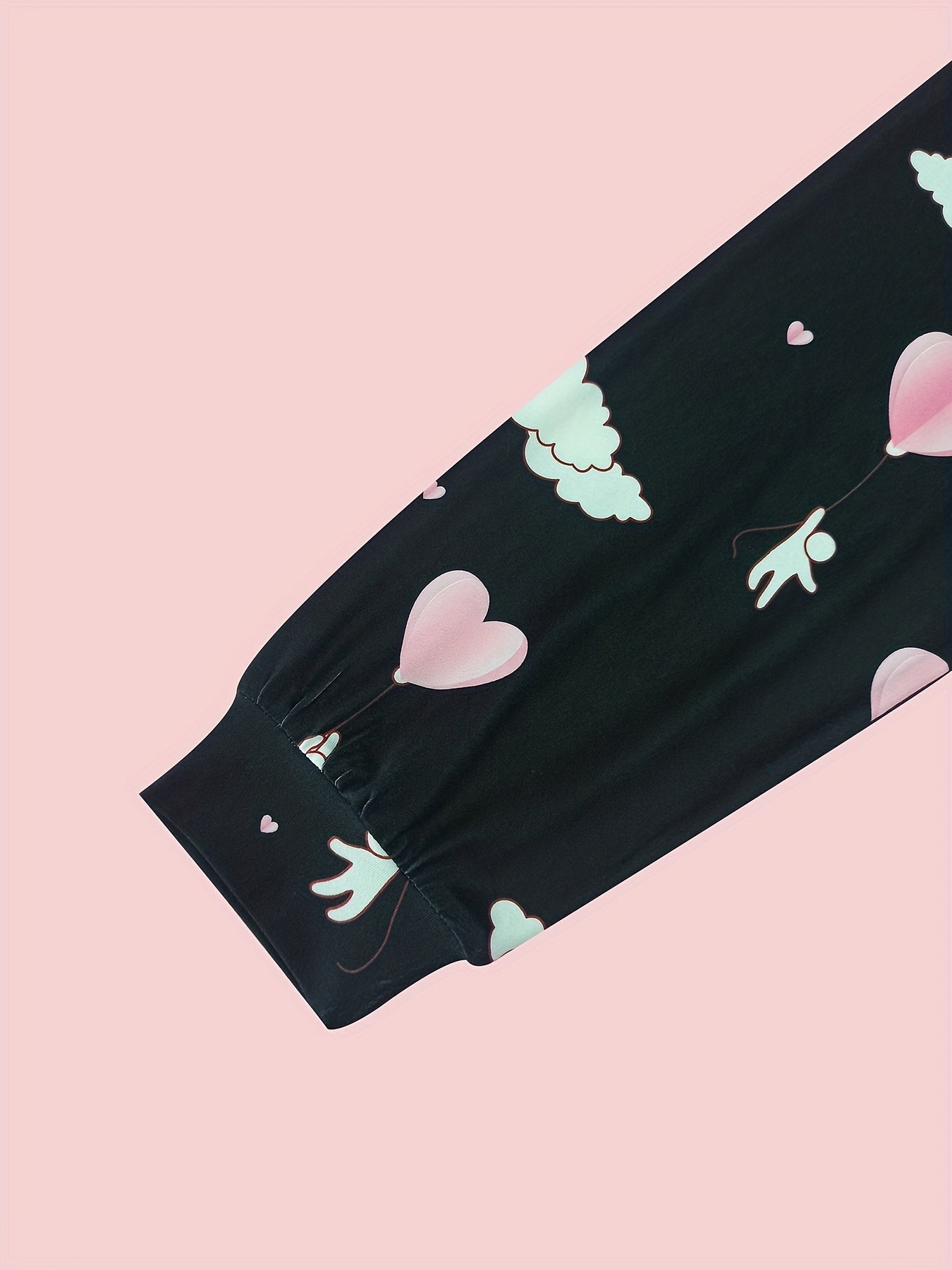 Girls 4pcs Pajama Set Graphic Tee Tops & Pants