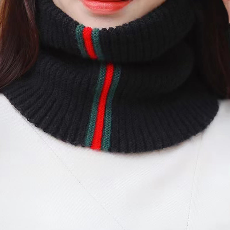 Striped Geometric Infinity Scarf Crochet for Autumn and Winter