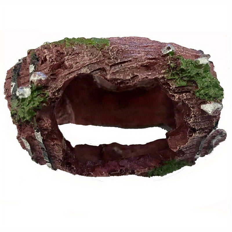 Resin Aquarium Barrel Cave Fish Habitat Decor