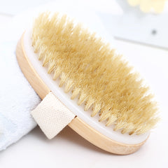 Wooden Bristle Body Brush Skin Massager for Deep Cleansing