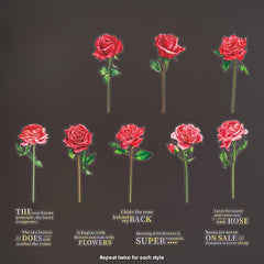 30pcs Rose Flower Shop Theme Sticker Pack for Journal DIY