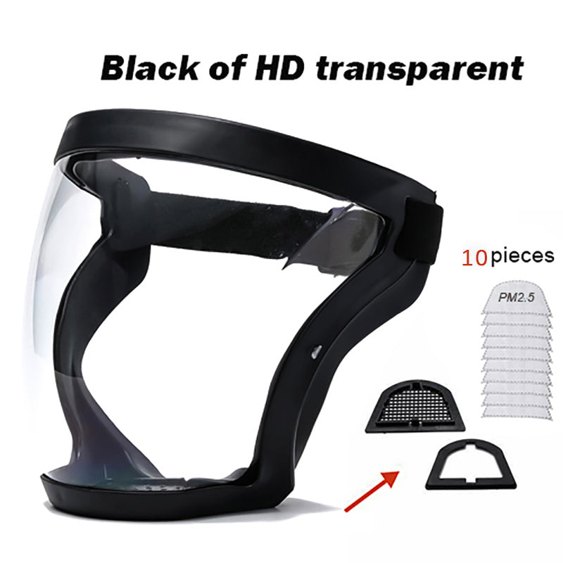 Full Faceshield Reusable Anti-fog Safety Glasses Mask