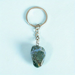 Natural Stone Healing Crystal Agate Keychain Pendant Bag Buckle Key Chain