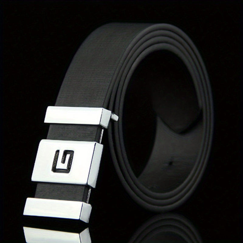 Men's Leather Belt for Work Business Gift for Dad and Husband