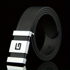 Men's Leather Belt for Work Business Gift for Dad and Husband