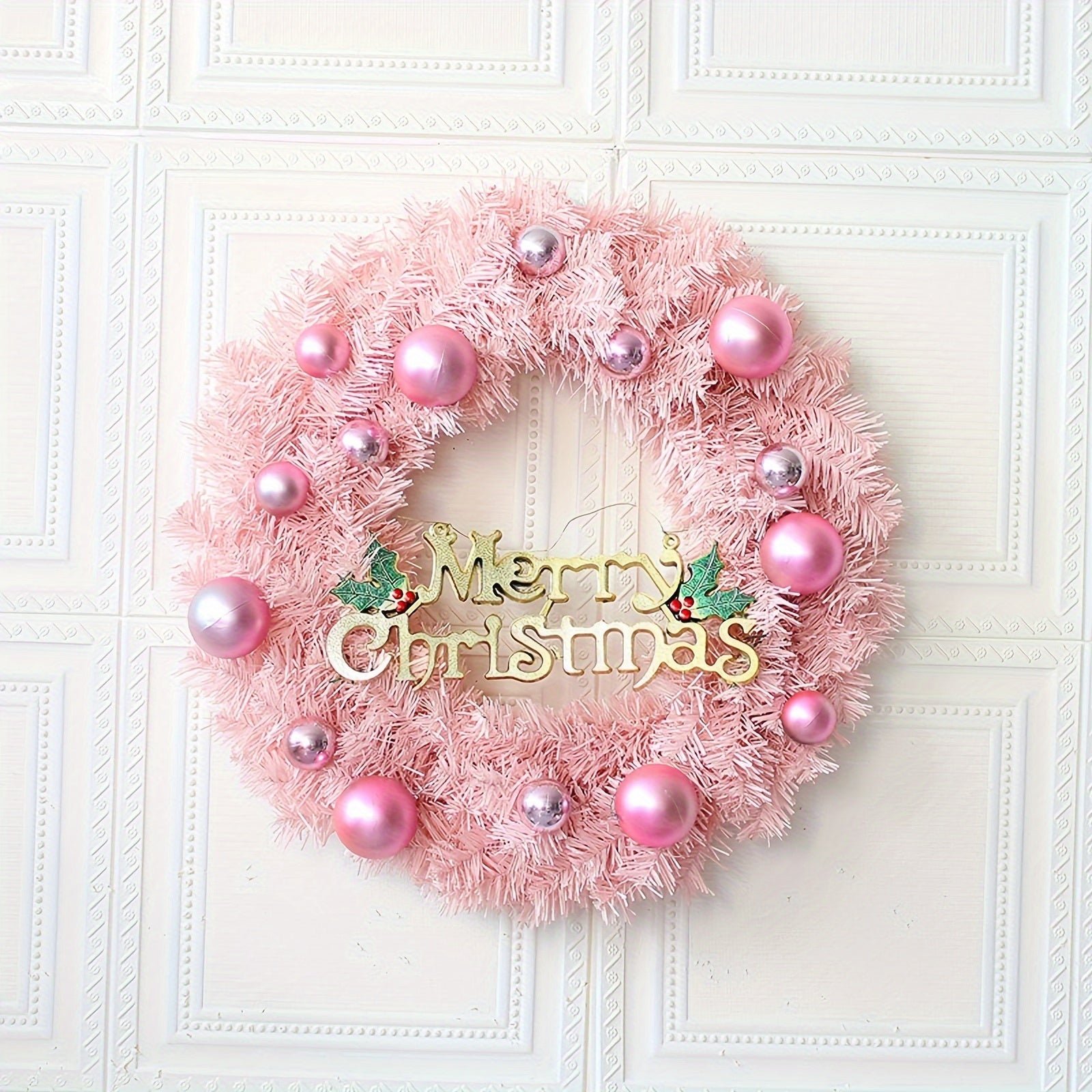 Christmas Wreath with Merry Christmas Sign