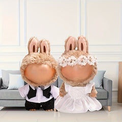 Suit and Wedding Dress Doll Clothing Set for Labubu Dolls