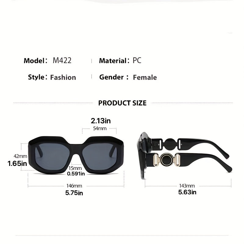 Y2K Irregular Sunglasses Retro Tortoiseshell UV400 Sun Shades