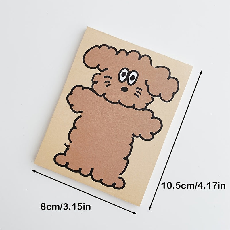 Adorable Cartoon Puppy Sticky Notes for Girls