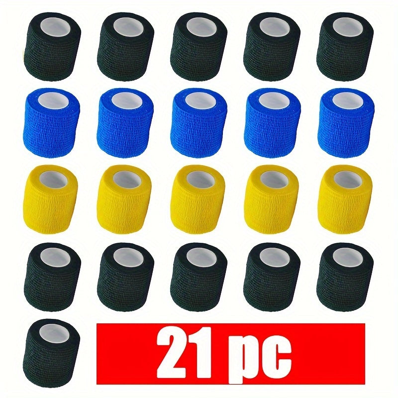 21pcs Sports Elastic Bandage Non Woven Tape