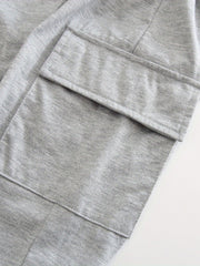 3pcs Boy's Casual Sweatpants Comfy Solid Trousers With Pockets