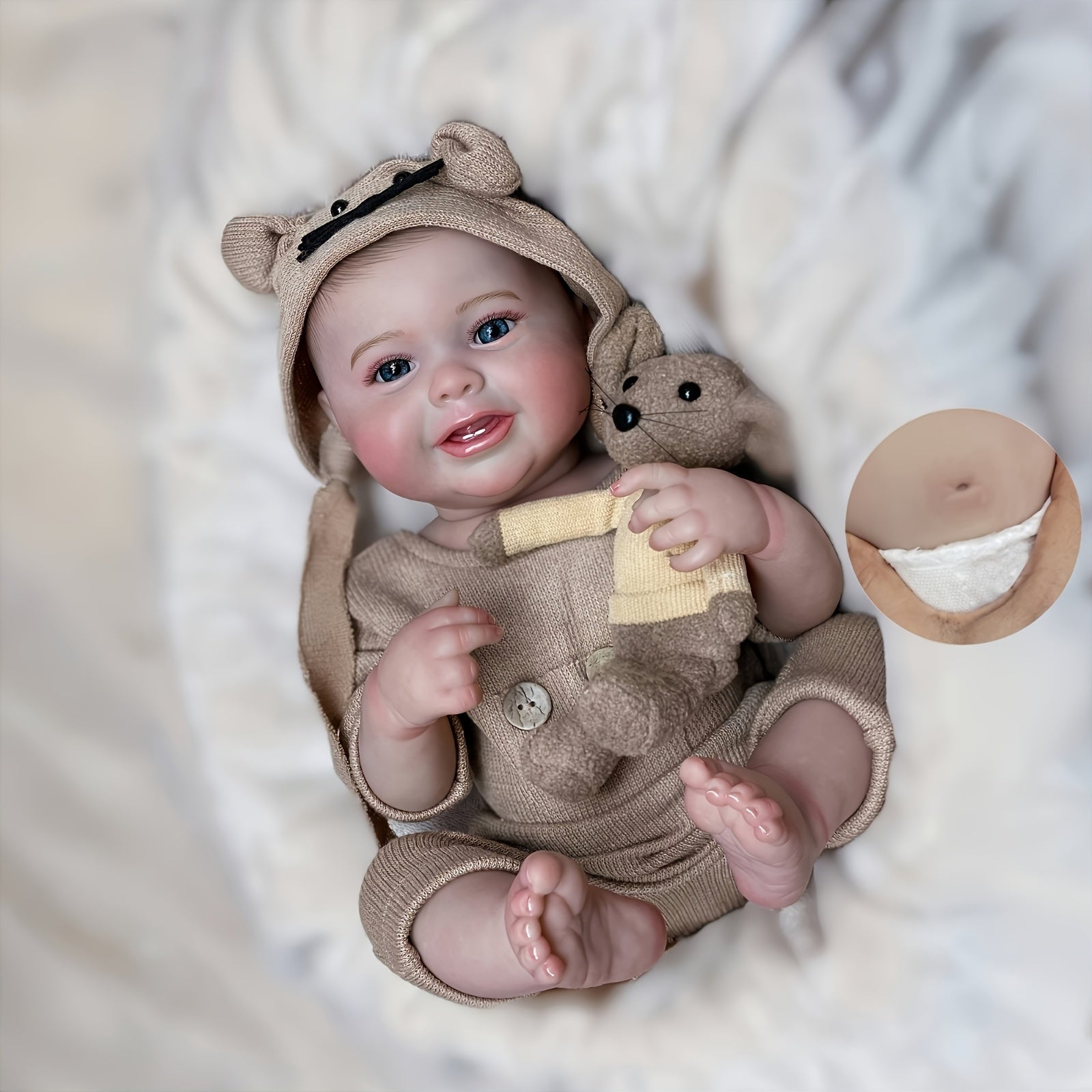 Waterproof Smiling Boy Reborn Dolls - Perfect for Birthday