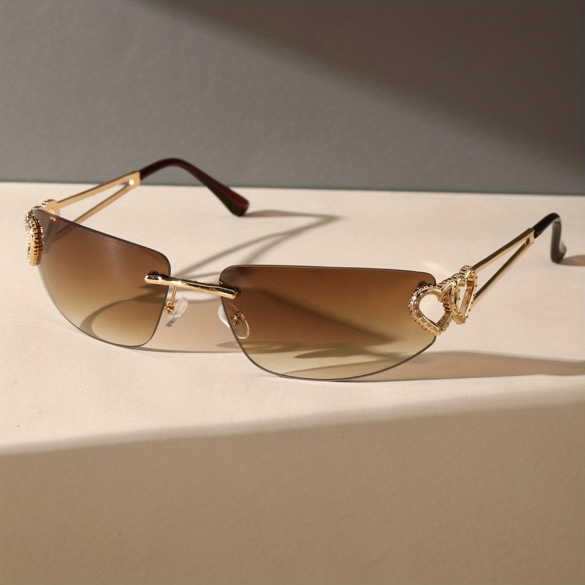Y2K Heart Hollow Gradient UV400 Sun Shades