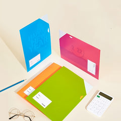 1pc A4 Envelope Document Bag Report Clip C-Shaped Flip Page Mouth