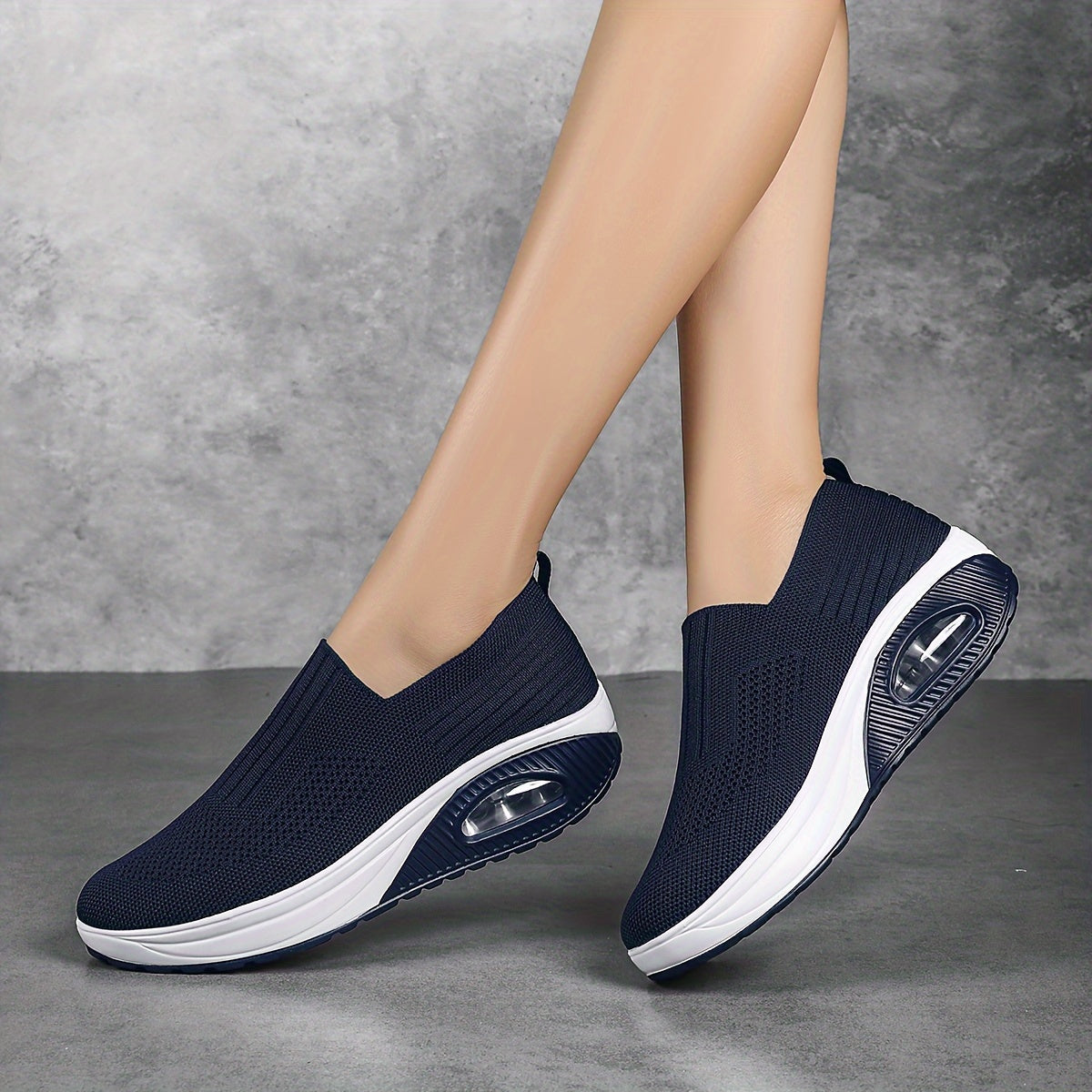 Women's Cushioned Chunky Sneakers Breathable Anti-slip Walking Shoes