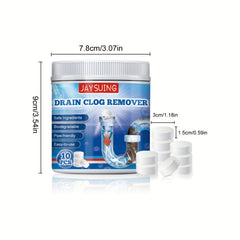 10pcs Drain Unblocker Tablet Kitchen Bathroom Anti-blockage Dredging Pipe