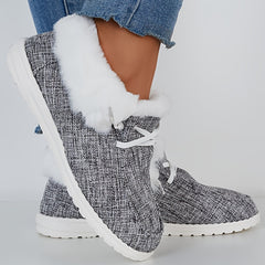 Warm Non-Slip Walking Sneakers for Women Thickened Comfortable Sport Shoes