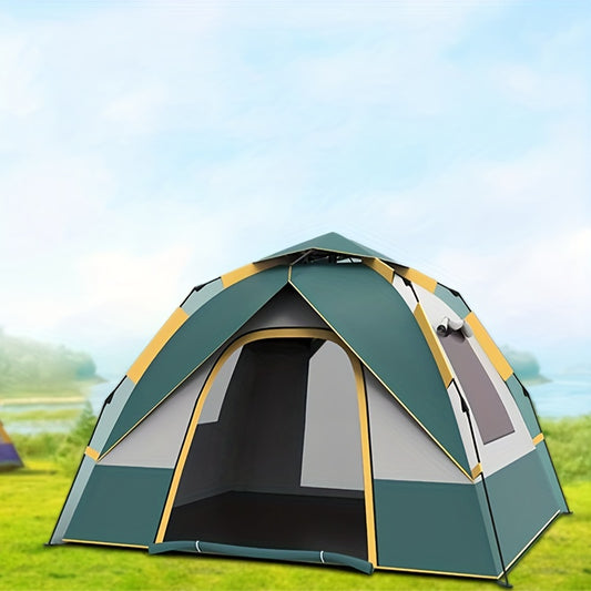 Quick Opening Tent for Camping Travel - Two Doors, Two Windows
