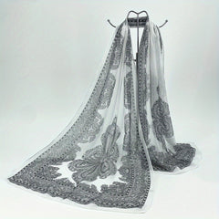 Boho Paisley Print Chiffon Scarf Vintage Shawl Women Casual Head Wrap