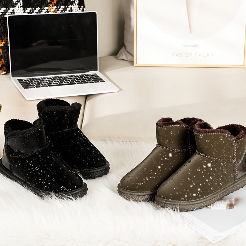 Women's Waterproof Faux Fur Snow Boots