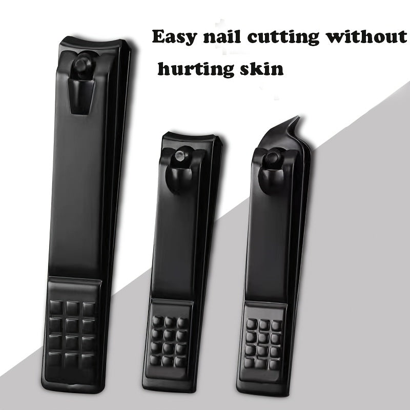 Matte Stainless Steel Nail Clippers Set for Men and Women