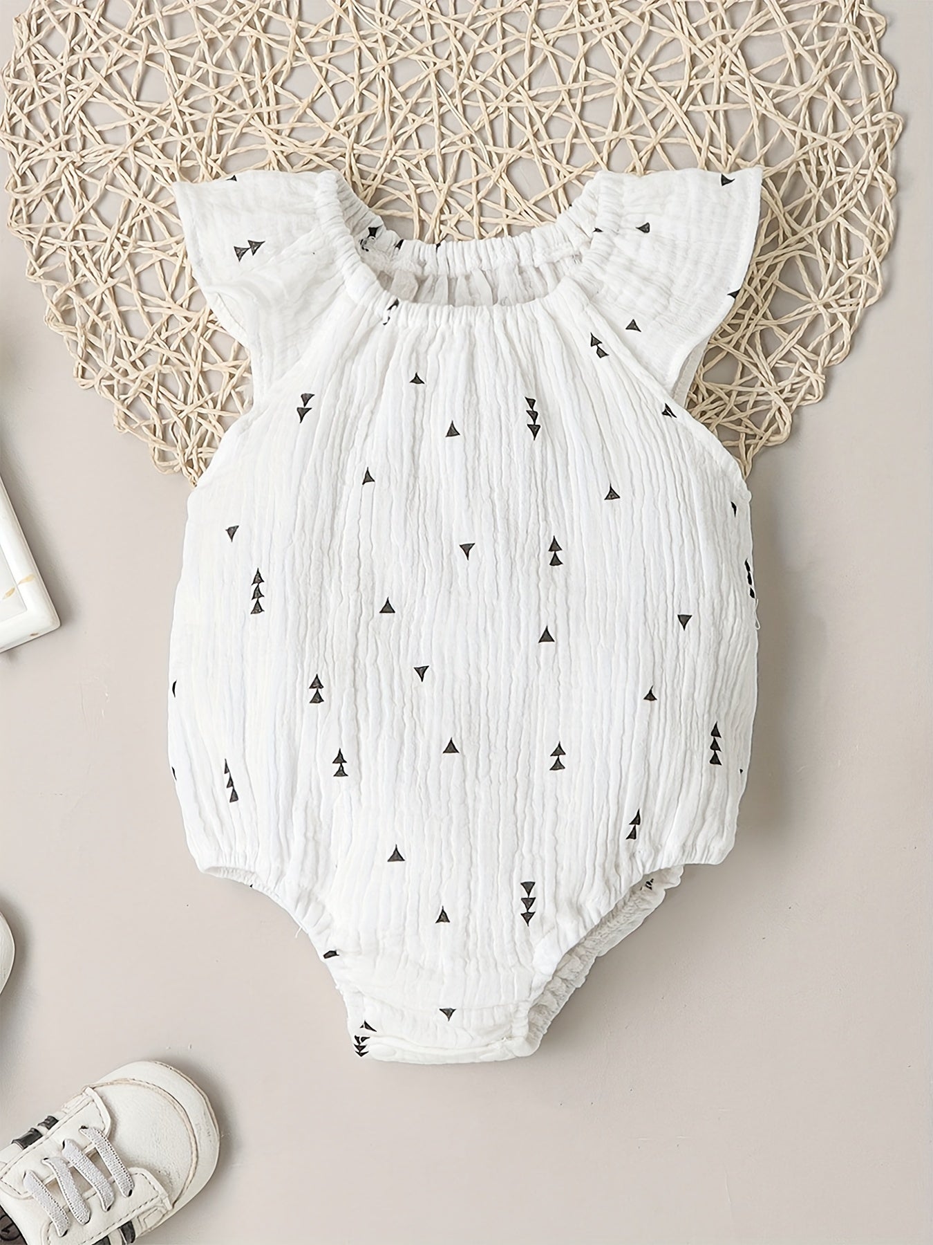 Cute Baby Girl Onesies Assorted Fly Sleeve Designs