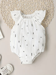 Cute Baby Girl Onesies Assorted Fly Sleeve Designs