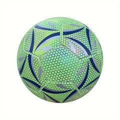 1pc Size 5 PU Leather Luminous Soccer Ball for Competition Training