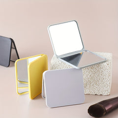 Compact Folding Makeup Mirror Small Square Travel Portable Cosmetic Mirror