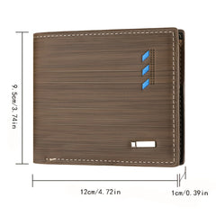 Men's PU Leather Business Wallet Card Holder