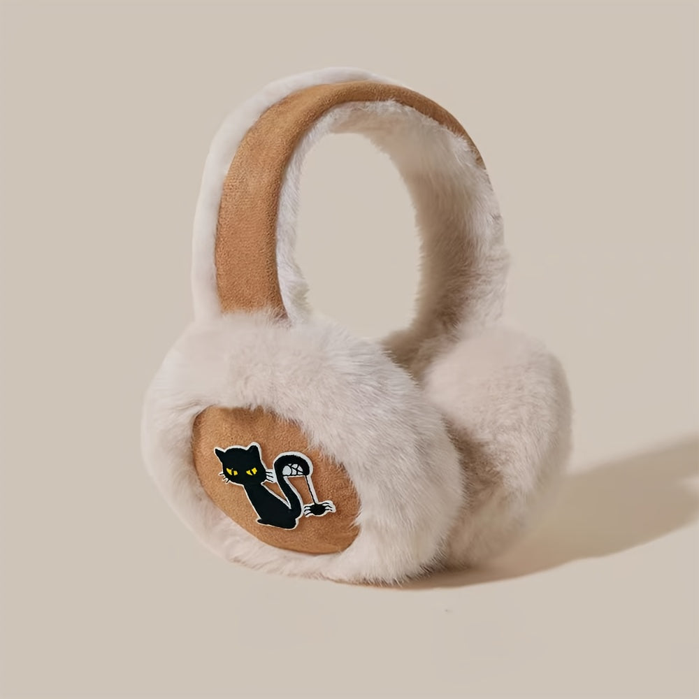 Faux Fur Earmuffs Warm Ear Covers Coffee Unisex Outdoor Cold